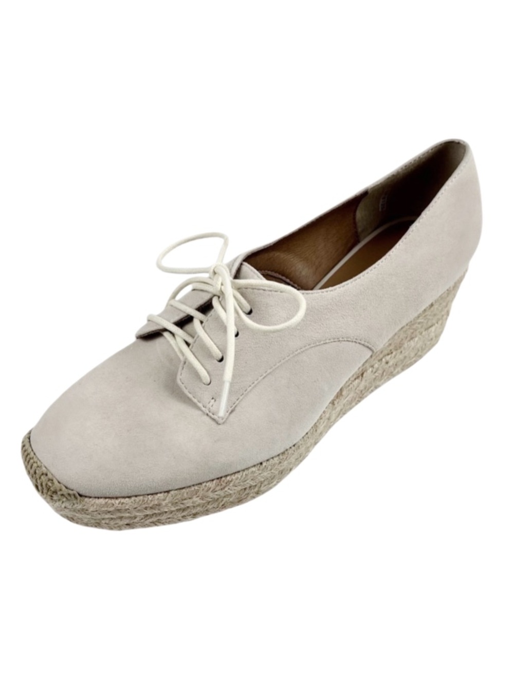 Bettye Muller Concept Tan Suede Wedge Espadrilles Size 8.5